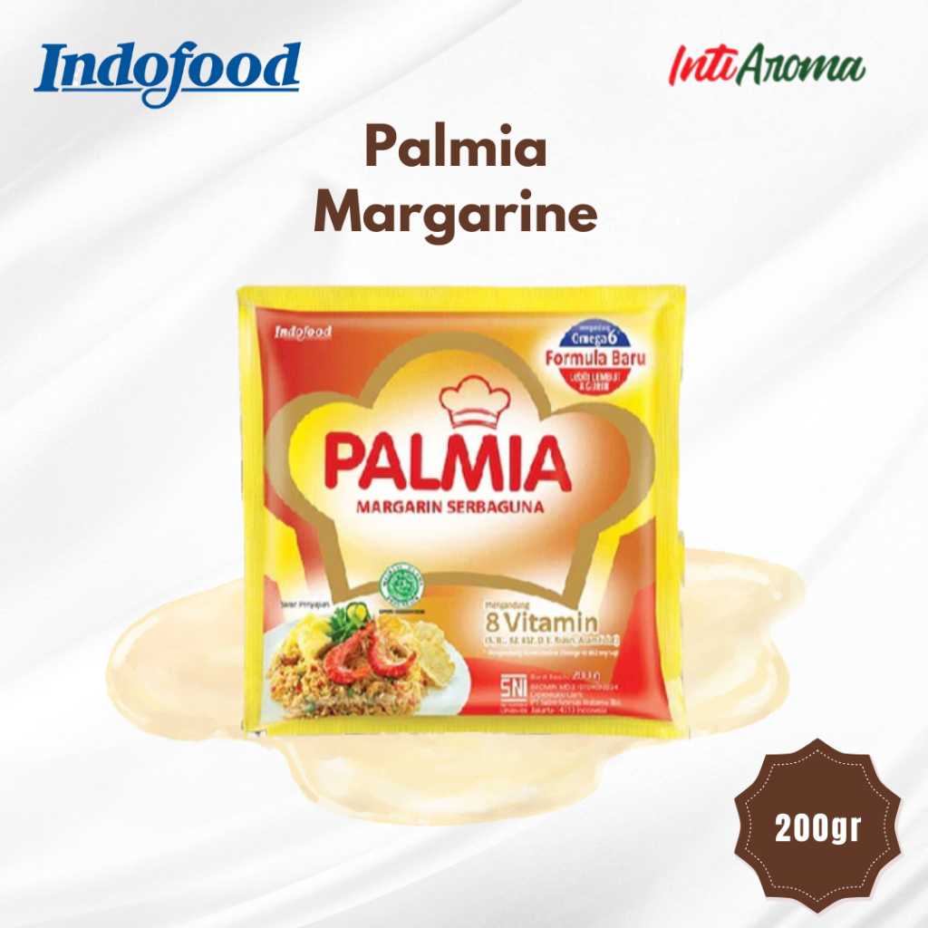 

Palmia Margarine 200gr - Margarin Serbaguna Kemasan Sachet Praktis