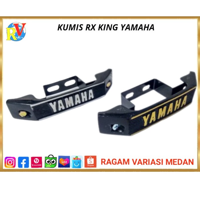 KUMIS RX KING DEPAN YAMAHA PNP EMBLEM LOGO RX KING
