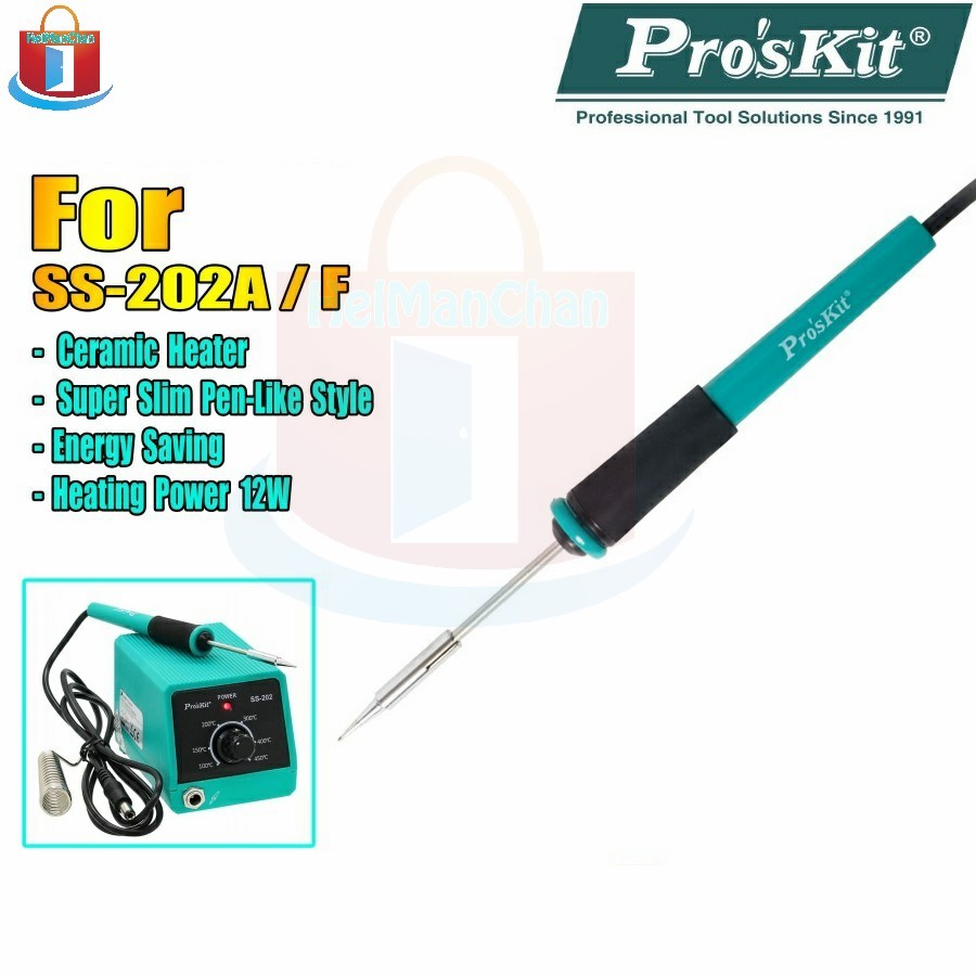 Gagang Solder Station MINI PRO'SKIT 9SS-202-SI Replacement iron ORI