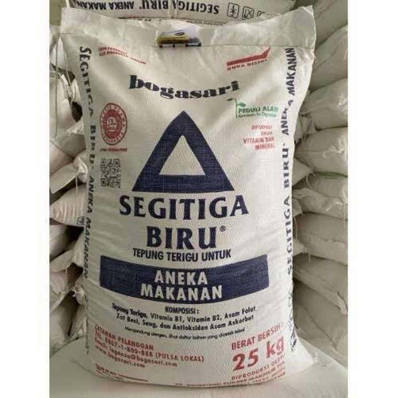 

terigu segitiga biru 25kg / INSTAN