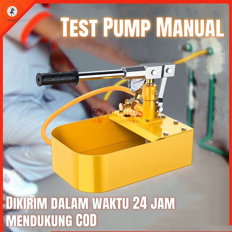 Test Pump Manual Hand Test Pump Alat Tes Kebocoran Pipa Air Alat Manual Pompa Tes Katup Pipa Penguji