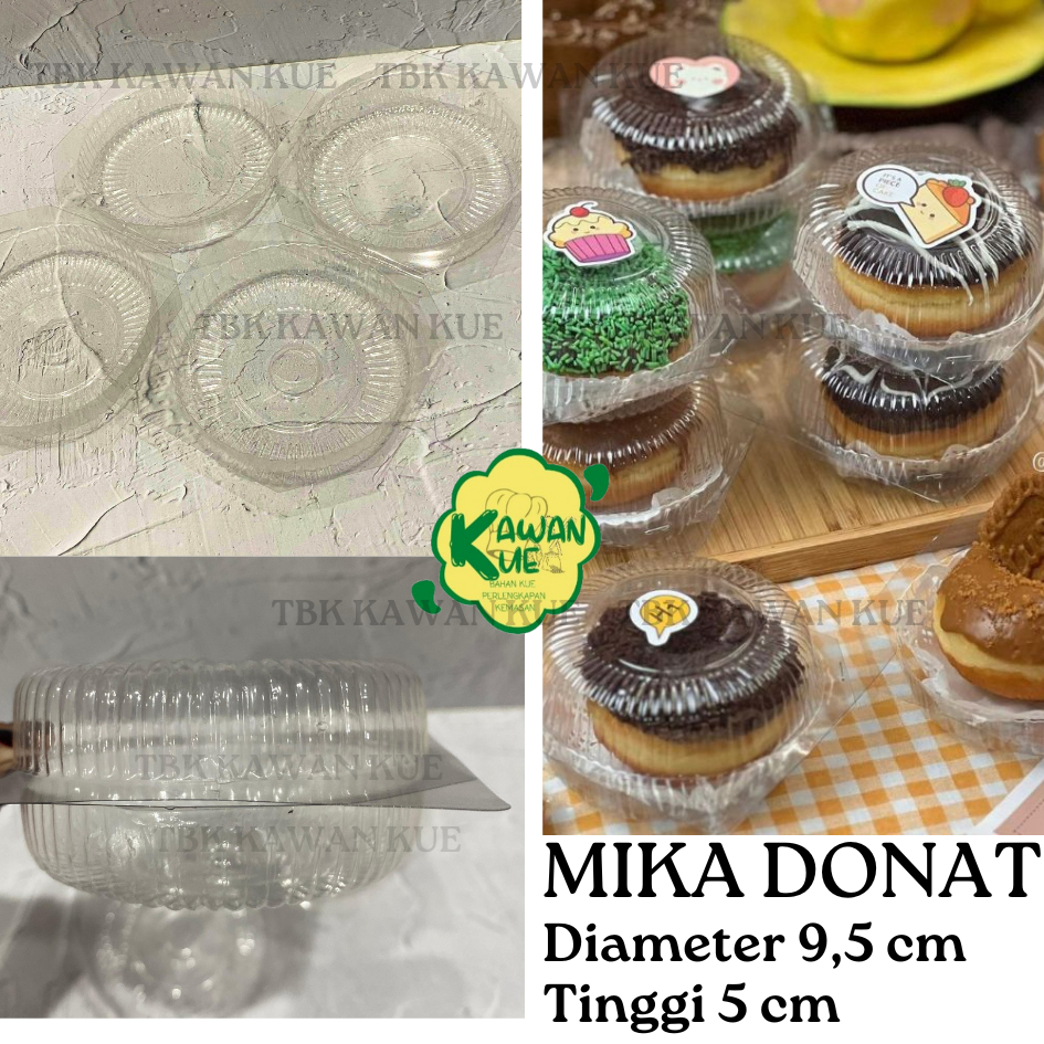 Mika Donat 1 pak isi 50 pcs / Mika Burger/Tempat Kue