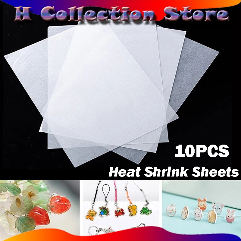 

【Hadiah untuk anak-anak】10pcs DIY Shrinky Dink Plastic / Heat Shrink Sheets / Kertas Heat Shrink 20*29cm