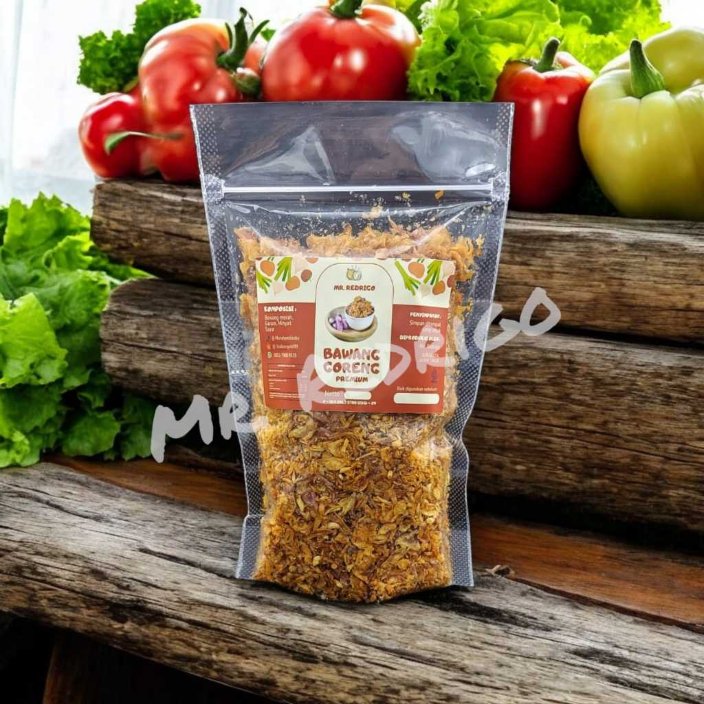 

Bawang Goreng Premium Mr Redrigo 100 % Asli - 100 Gr