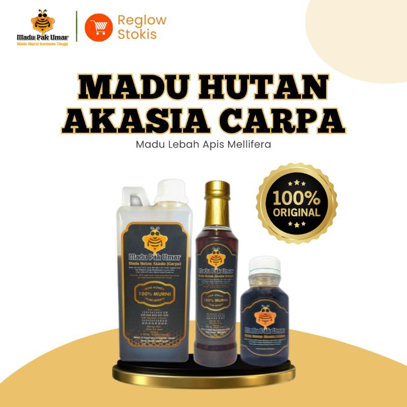 

COD Bisa - Madu Hutan Akasia Carpa - Madu Pak Umar - Raw Pure Honey Apis Mellifera