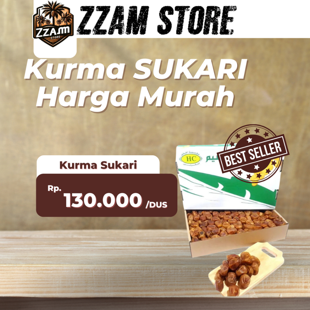 

Kurma Sukari Dus Kurma Basah / Kurma Raja 3 Kg Grosir Oleh-Oleh Haji dan Umroh