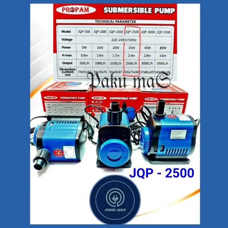 Pompa Aquarium Pompa Kolam Propam JQP 2500