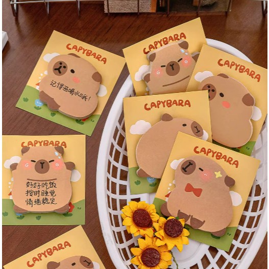 

Sticky Note Lucu Isi 30 Lembar Motif Capybara Lucu Note Catatan Tempel