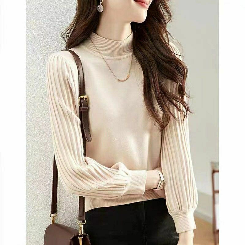 Baju Rajut Wanita Import ( WINNY ) Baju Rajut Wanita Kaos Import Lengan Panjang Hijab