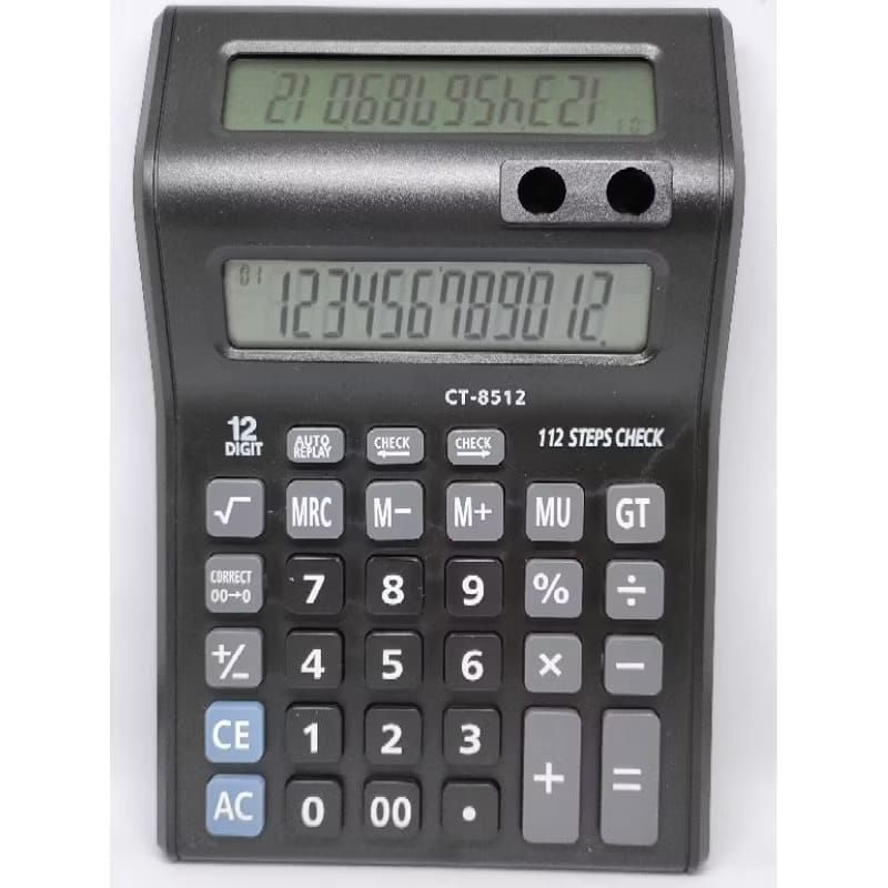 

KALKULATOR CT8512 CALCULATOR DAGANG 2LAYAR 12digit