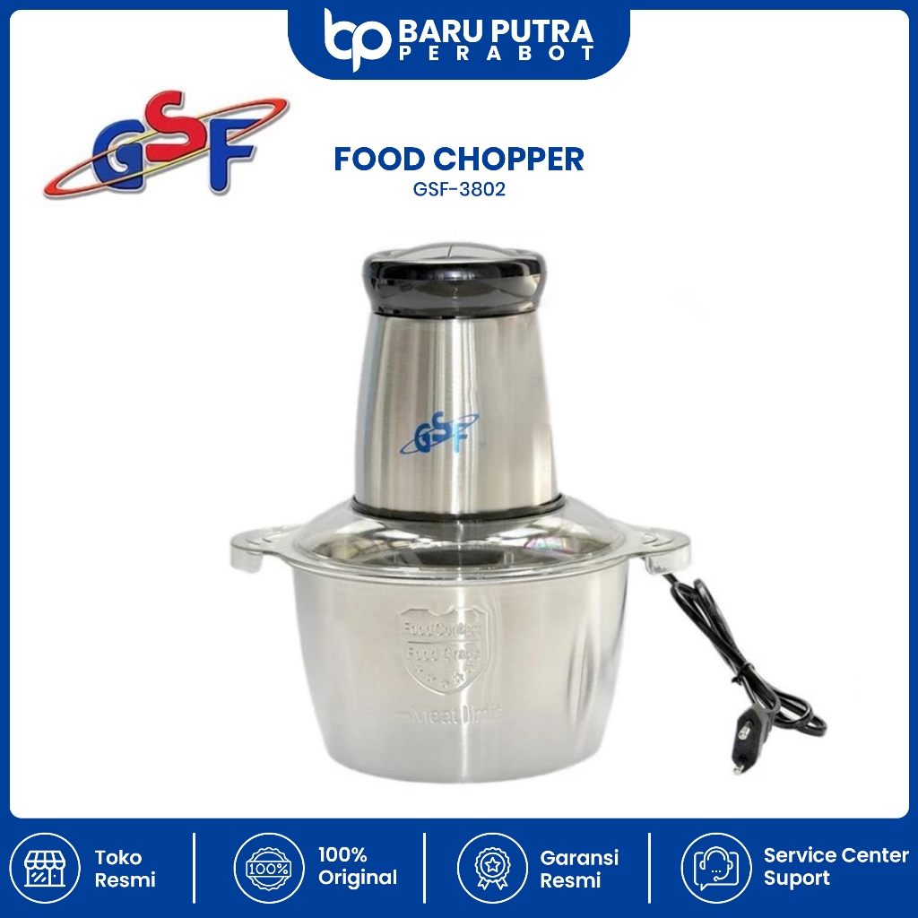 blender daging stainless gsf 3802 gilingan daging serbaguna gsf