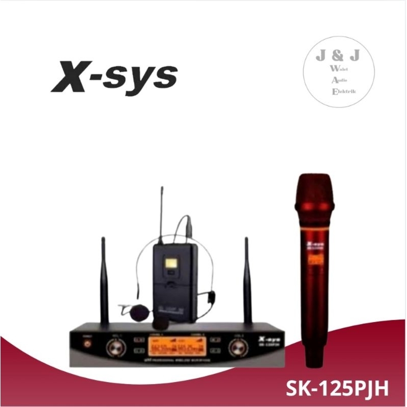 MICROPHONE WIRELESS X-SYS SK-125PJH MIC WIRELESS HANDHELD + BANDO X-SYS
