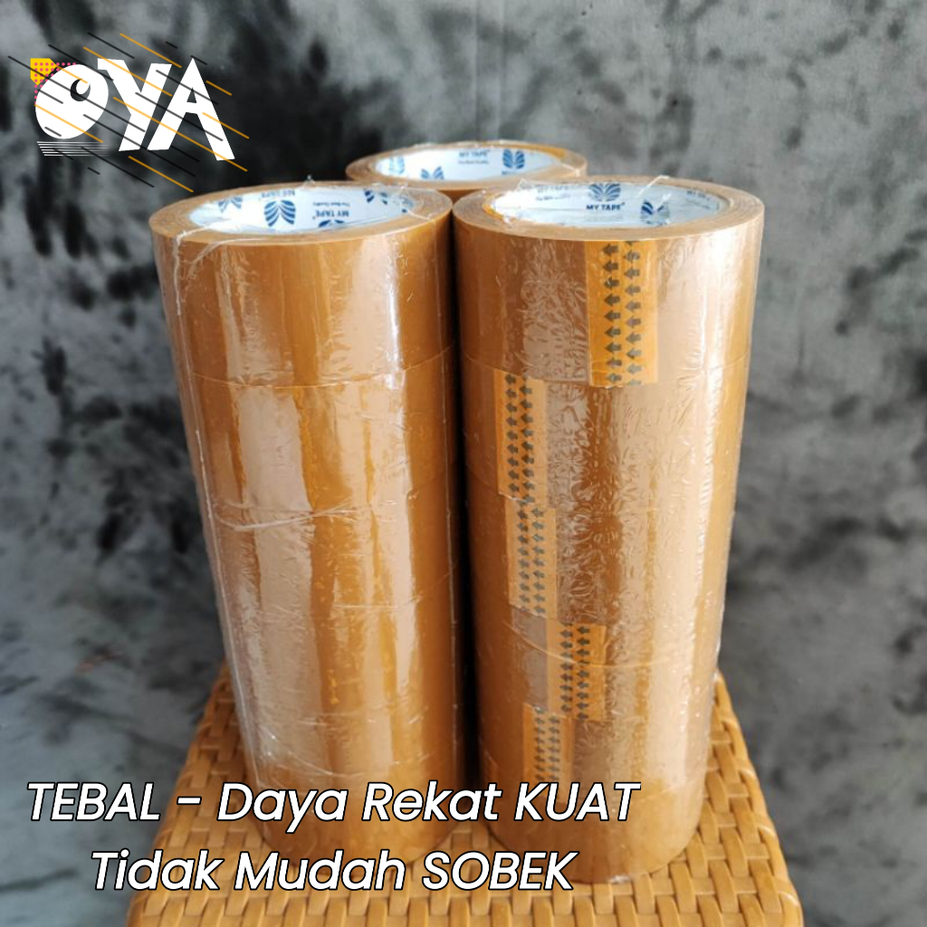 

100% Original My Tape Coklat 45mm 90 Yard / Lakban Cokelat My Tape / Isolasi Cokelat Best Quality / Lakban Coklat