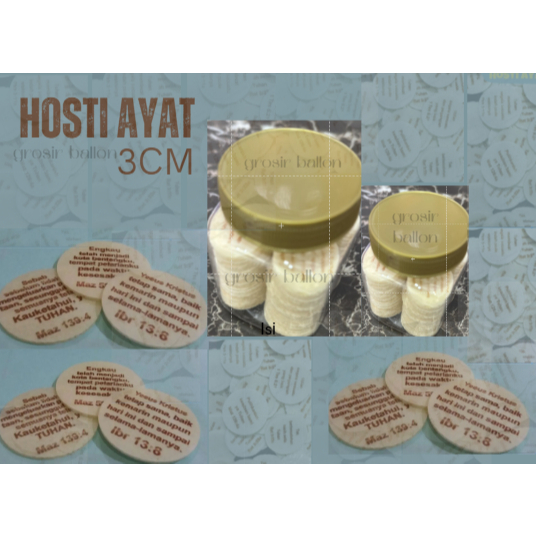 

hosti ayat 3cm isi 100pcs