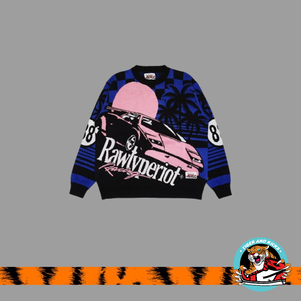 Rawtype Riot Racing Summer Knitwear - Blue