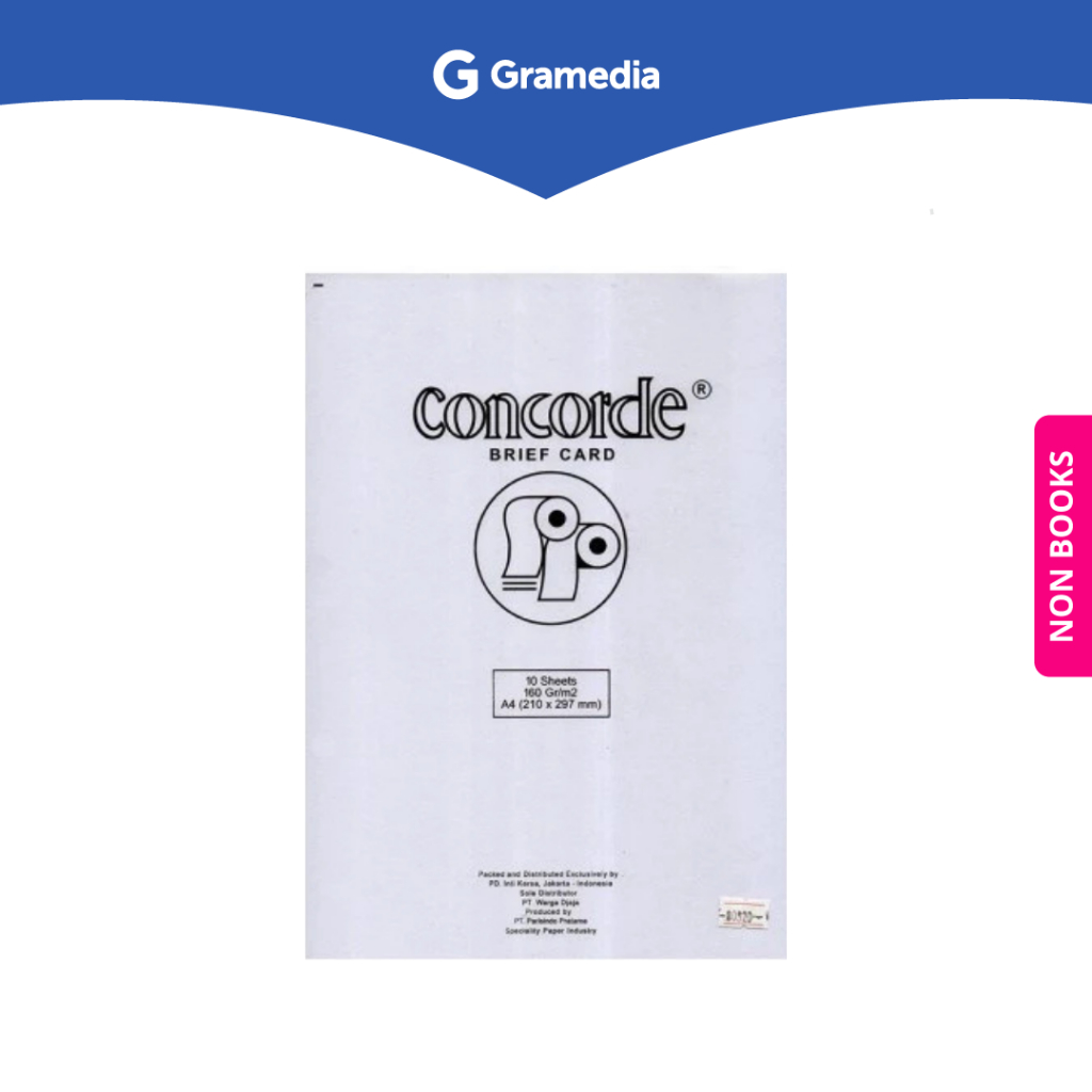 

Gramedia Depok - CONCORDE BRIEF CARD 80320/WHT