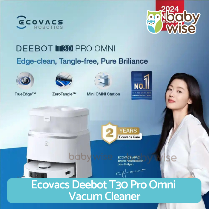 Ecovacs DEEBOT T30 PRO OMNI Robot Vacuum Cleaner 11000 Pa True Mapping Putih