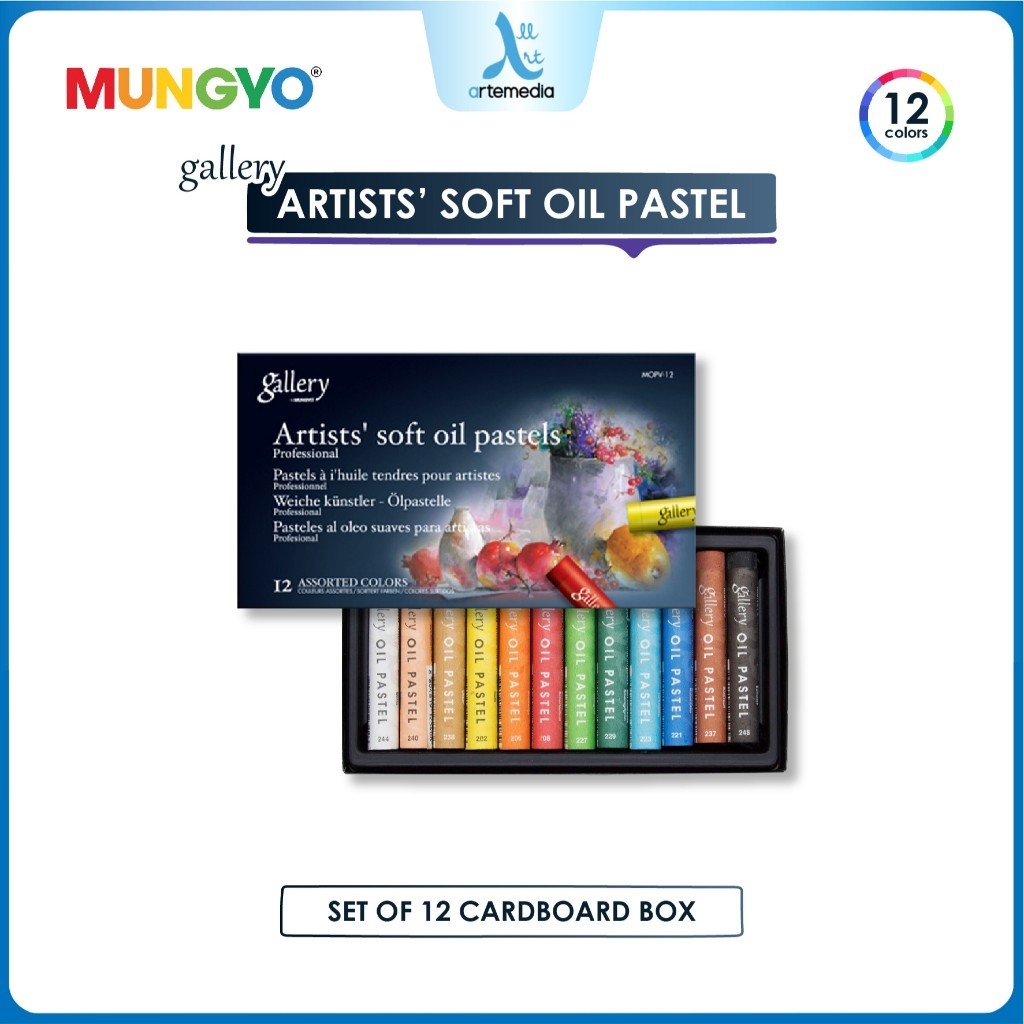 

Gramedia Surabaya - Mungyo Gallery Artists Soft Oil Pastel Set Crayon Minyak Set 12