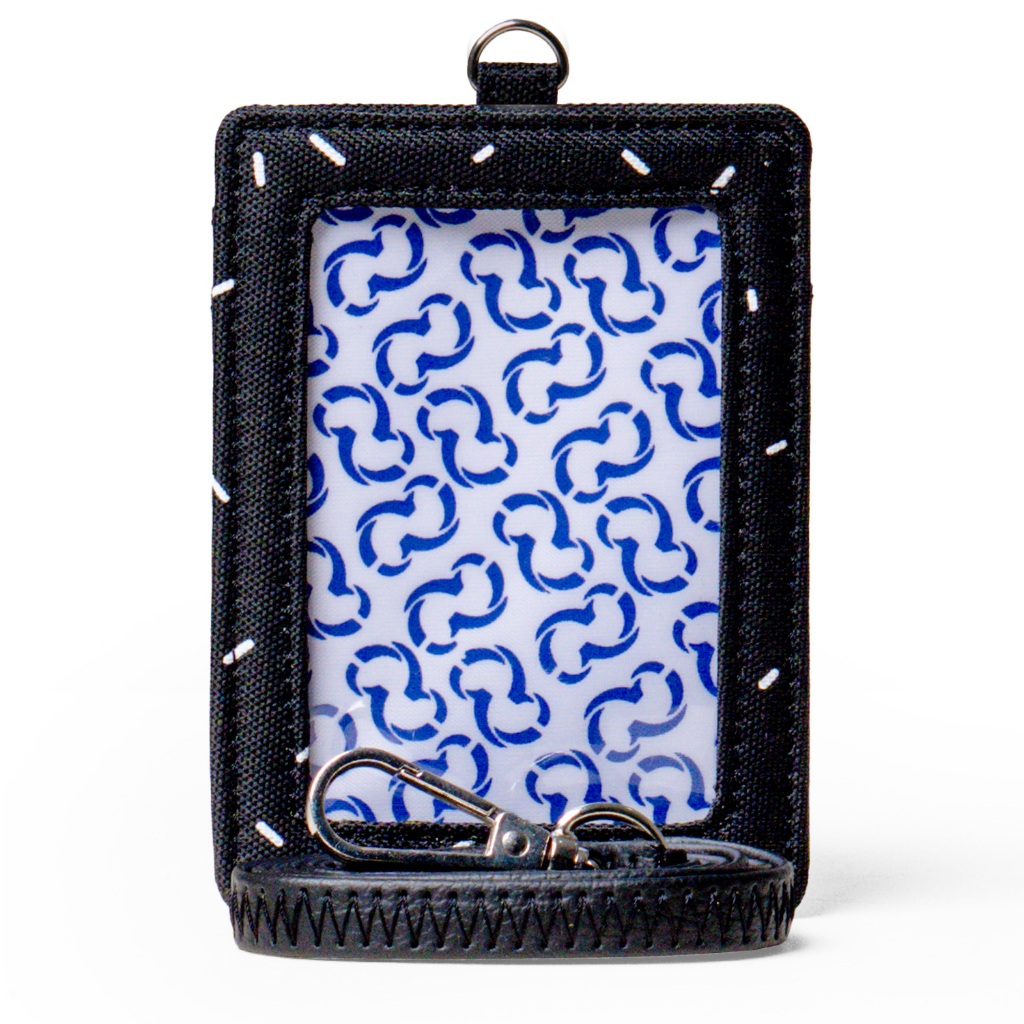 

Wallts Aiken Sprinkle Black - Lanyard Name Tag Id Card