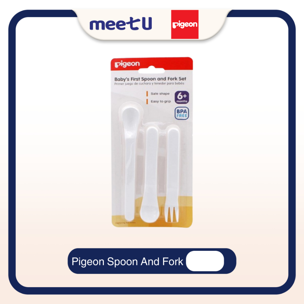 Pigeon First Spoon and Fork Sendok Bayi - Peralatan Makan Bayi