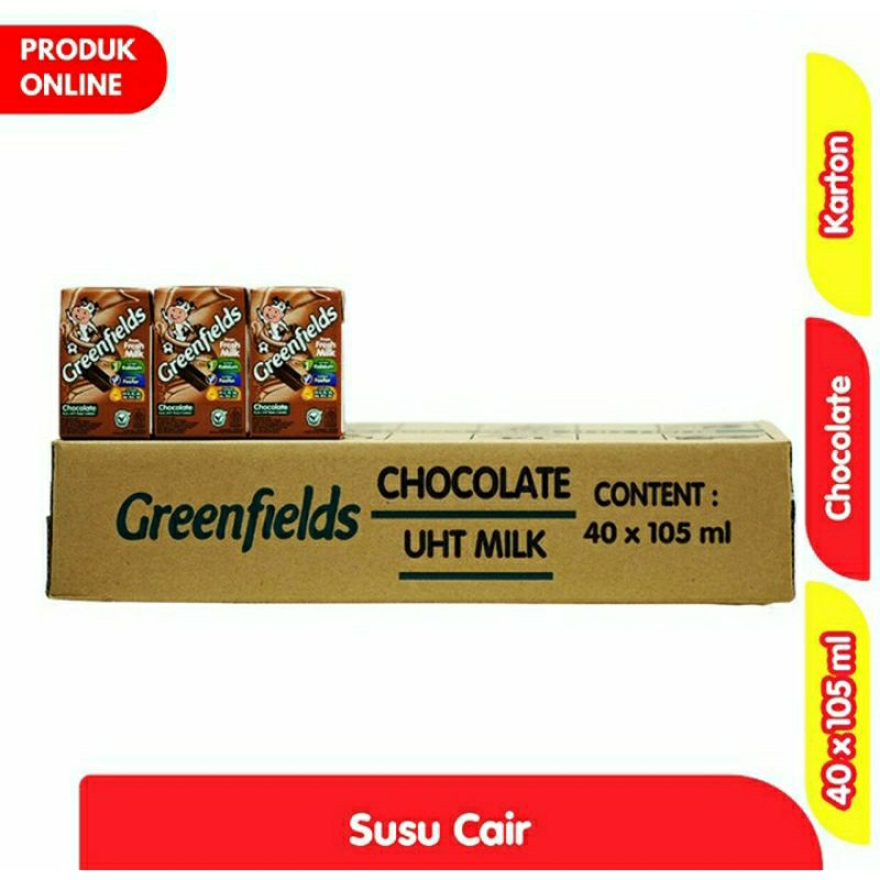 

Greenfields Susu UHT Chocolate 40 x 105 ml