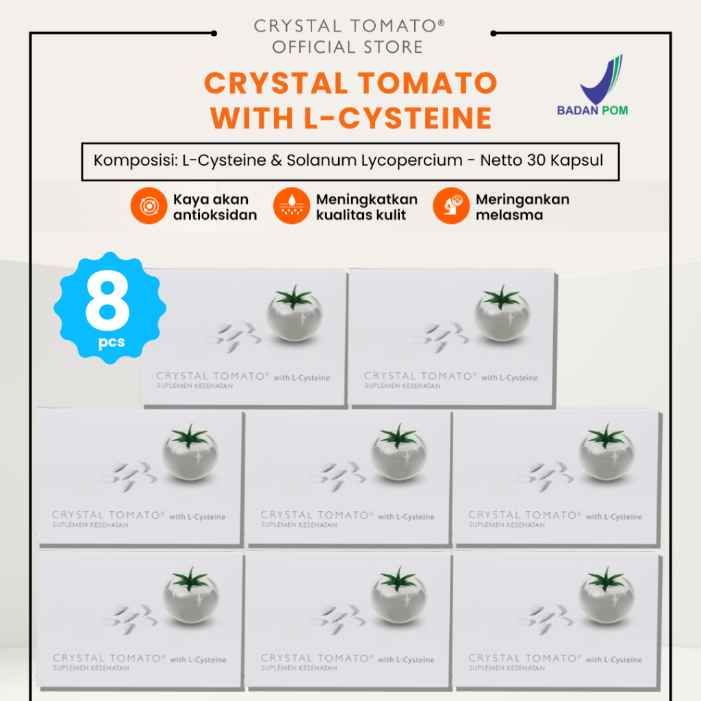 Crystal Tomato with L-Cysteine suplement Bundle 8