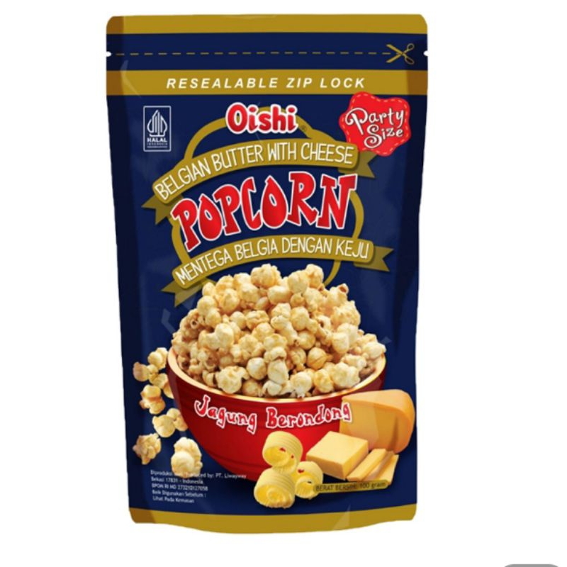 

Oishi Popcorn Belgian Butter Cheese 100G