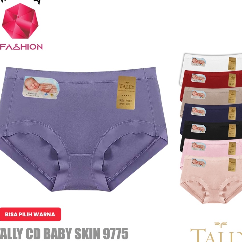 Terbaru TALLY 9775 CD Celana Dalam Wanita Katun Baby Skin  L XL XXL