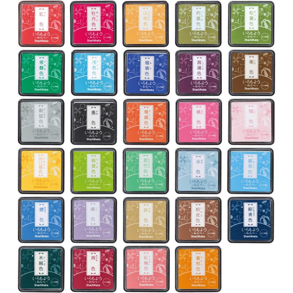 

RB Shachihata Iromoyo Warabe Mini Ink Pad for Stamp Japan Quick Dry Bantalan Cap Tinta Stempel