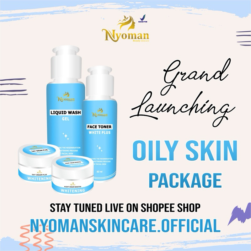 [FREE GIFT]PAKET OILY SKIN / PAKET SUPER WHITENING PLUS NYOMAN BEAUTY SKINCARE