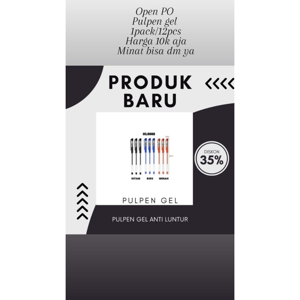 

Pulpen Gel Mimi mata pena bulat 0,5m / pulpen gel termurah