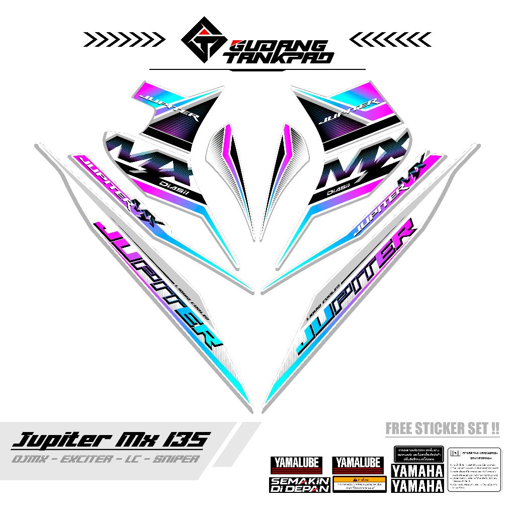STRIPING MOTOR YAMAHA JUPITER MX OLD 135 / MTF 68 / STIKER STRIPING MX LAMA 135 / STRIPING MX OLD 13