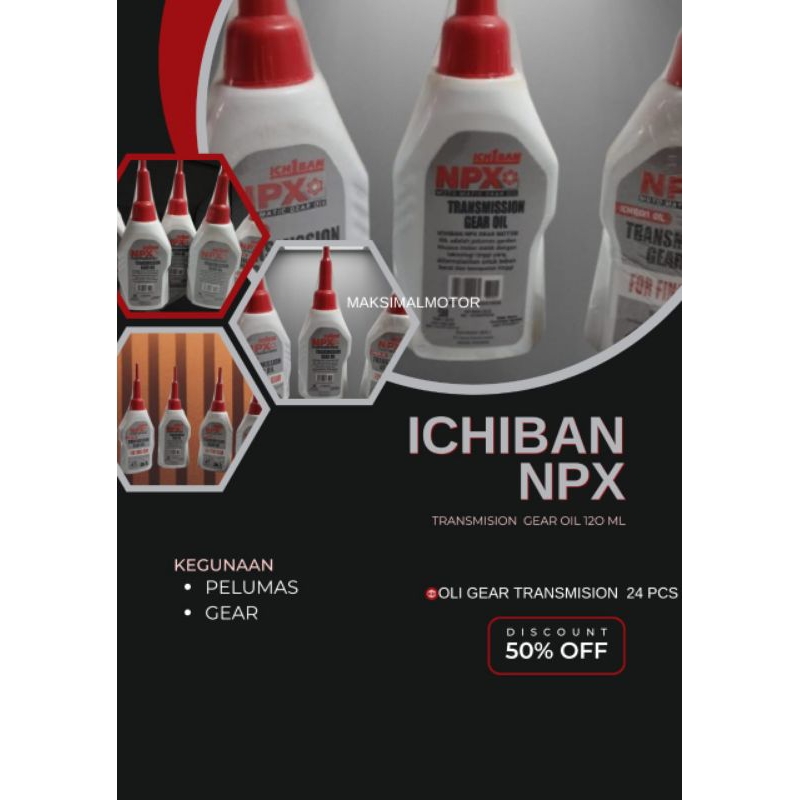 24 botol oli gardan NPX original pabrik berkualitas paket dus