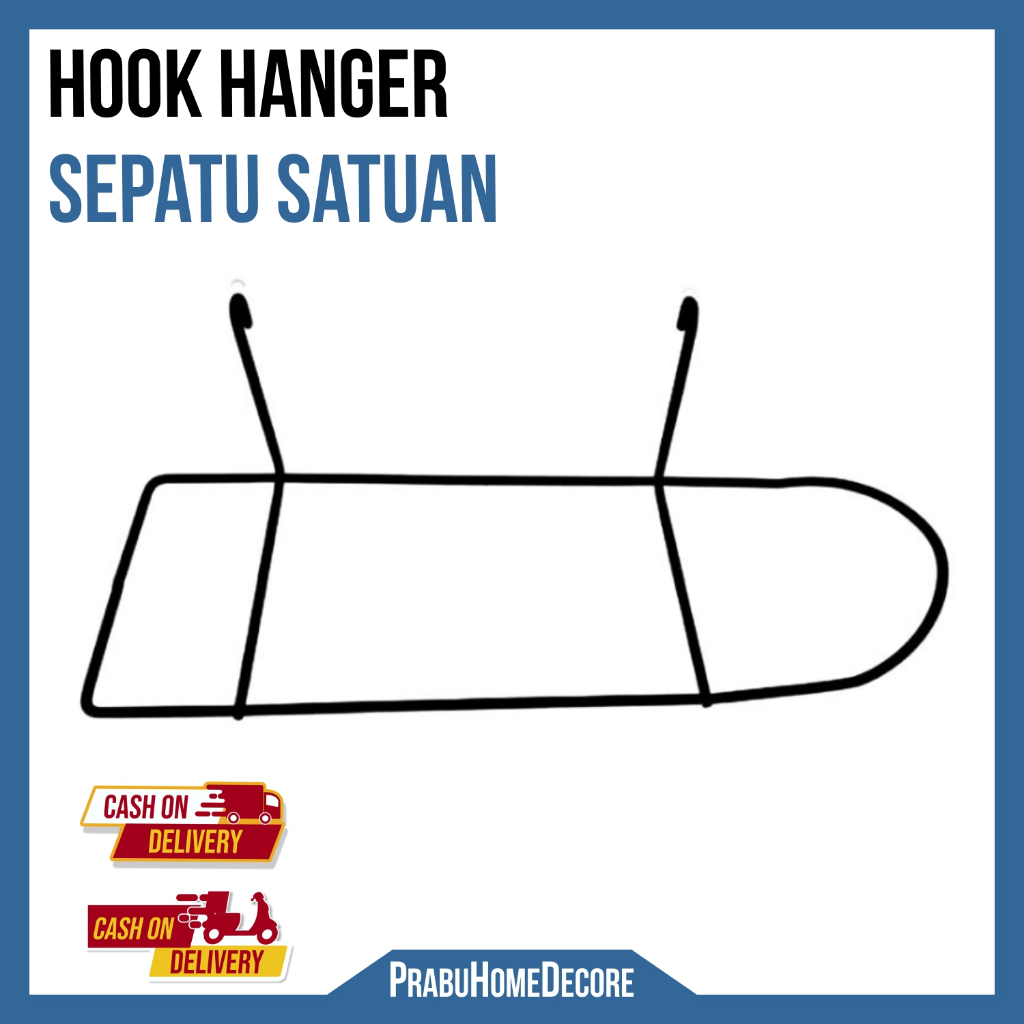 Besi Ram Hanger Penyimpanan Sepatu untuk Semua Tipe Satuan Hemat Ruangan Cantolan Serbaguna Tempel D