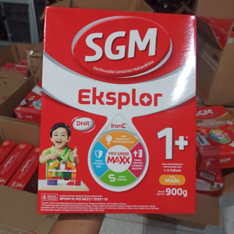 

SGM Eksplor 1+ dengan IronC Susu Pertumbuhan Rasa Madu 900Gr