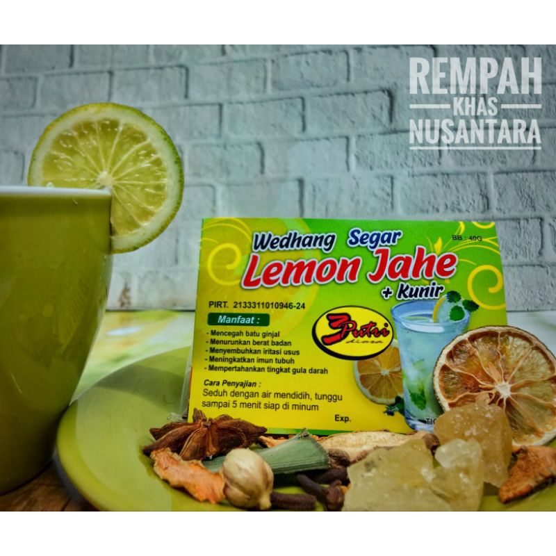 

WEDANG LEMON JAHE KUNIR 3 PUTRI (1 PACK ISI 10 PCS)