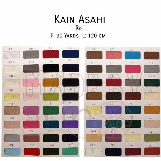 KODE P55Q KAIN ASAHI FURING GULUNGAN 1 ROLL KAIN ASAHI PER ROLL