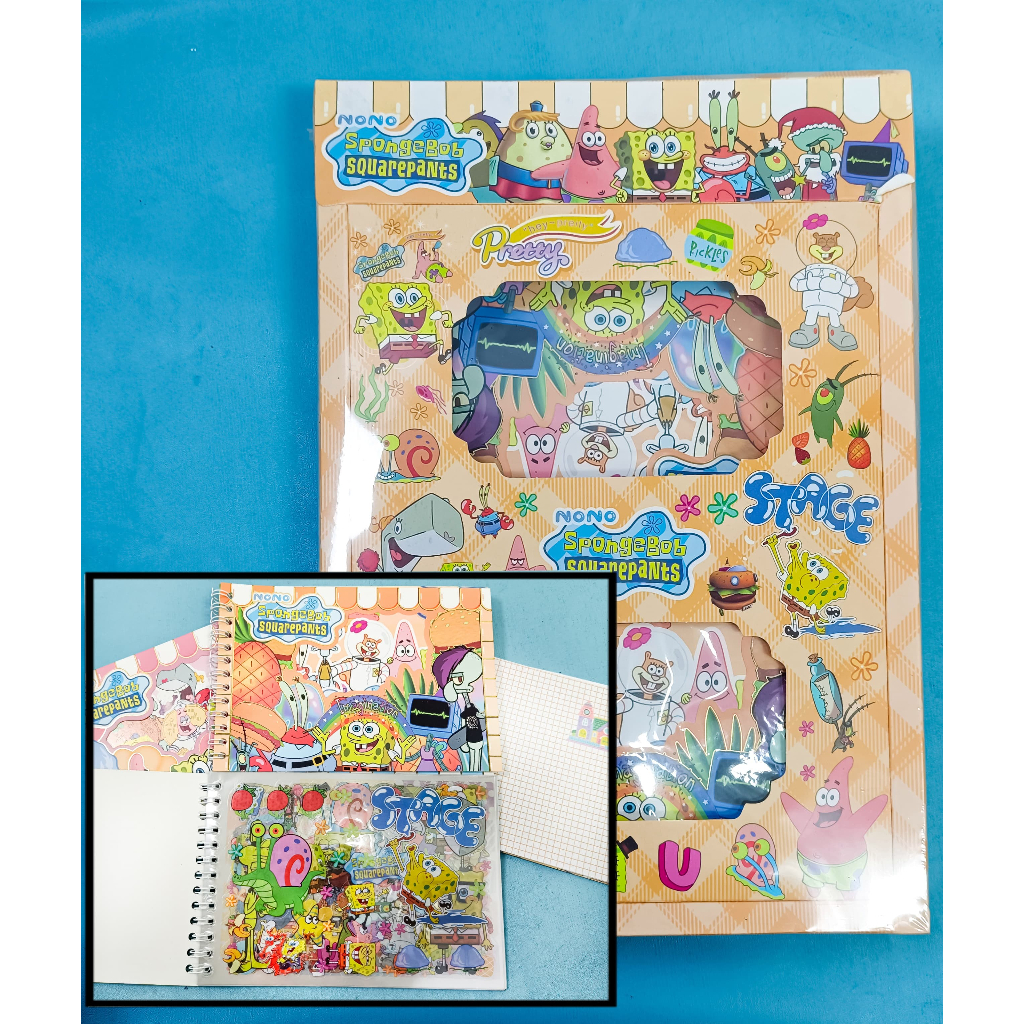 

Stiker / Sticker Binder Momo Nono SpongeBob Asthetic Sticker Buku SpongeBob Lucu Sticker Murah