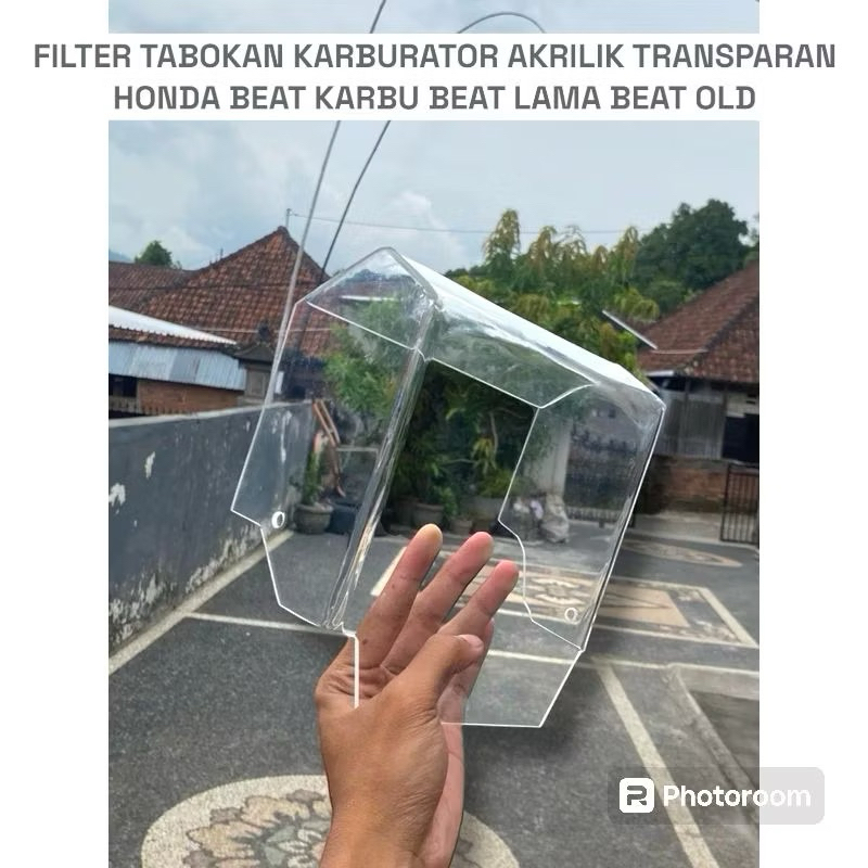 Tabokan akrilik beat karbu Tutup filter beat karbu