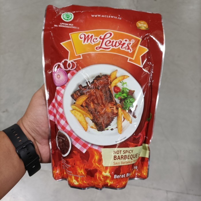 

PROMO Mc Lewis Saus Saos BBQ Barbeque Extra Pedas Hot Spicy Sauce Pouch Steak 1 Kg 1Kg Murah Termurah Steak Daging Sate Bakar Grill Grilled Usaha Kuliner Horeca Kekinian Viral Makanan Masakan Barat Western Refill Pouch Kemasan Isi Ulang Dressing Ide UMKM