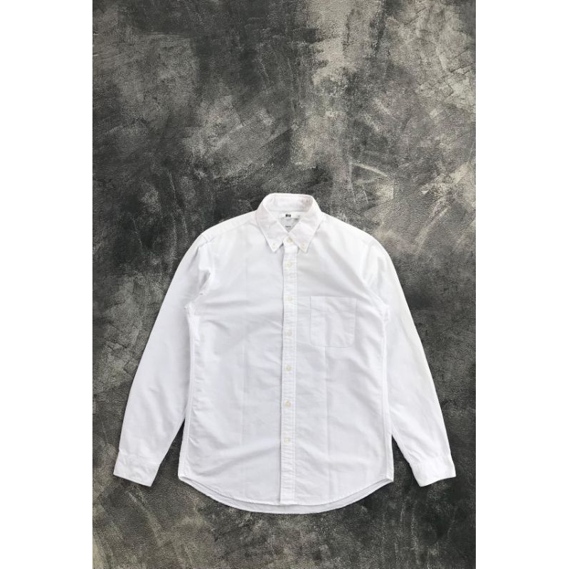Kemeja putih UNIQLO full tag second