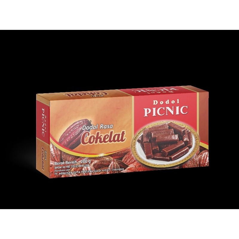 

Dodol Garut picnic original rasa cokelat coklat 200 gr original garut langsung pabrik