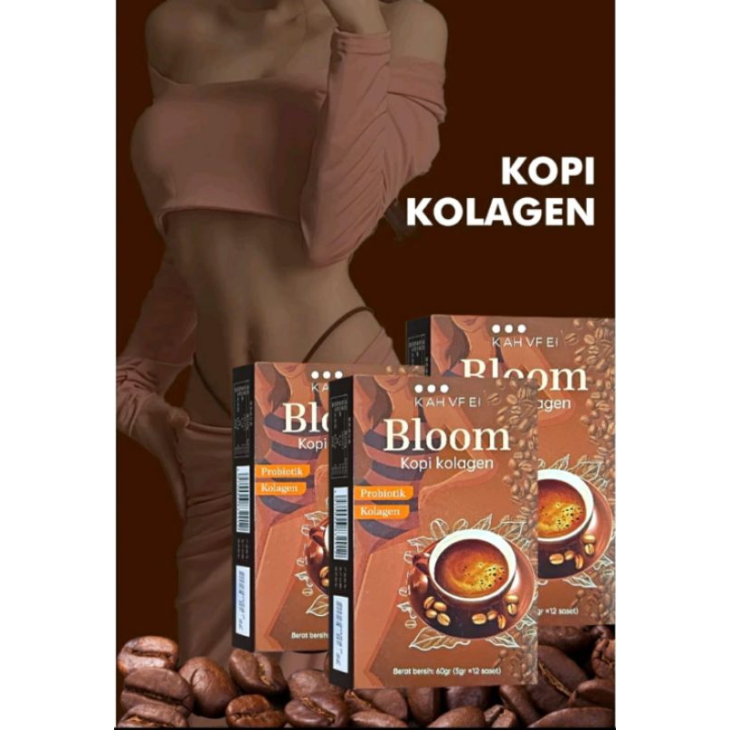 

[ ISI 10 SACHET ] Bloom Collagen Coffee Original 100%| Kopi Hitam Pelangsing | Kopi Diet Robusta Collagen Detoksifikasi