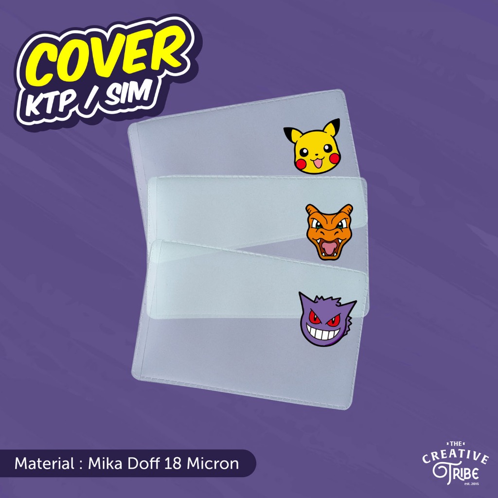 

Pokemon - Cover KTP / SIM Karakter Unik - Sarung Plastik Mika Pelindung Kartu Anime Pikachu