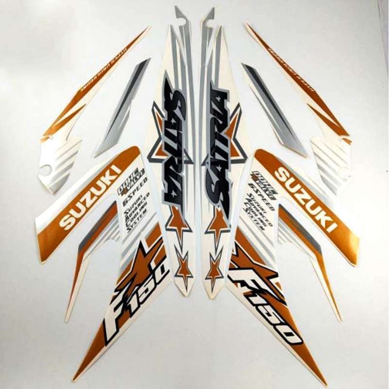 Striping stiker body motor suzuki satria Fu 2014 lis body motor satria fu striping satria Fu tahun 2