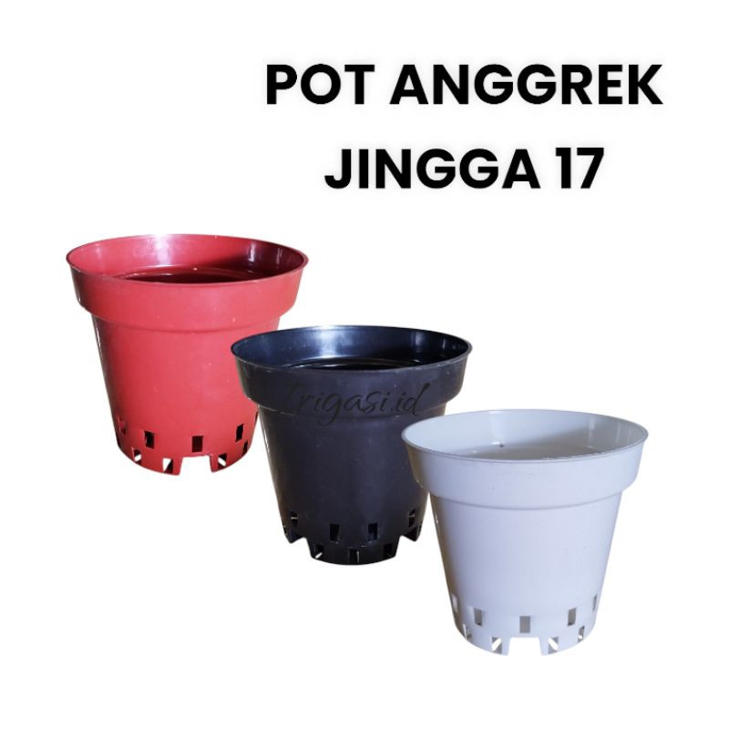 IGI - Pot JINGGA 17 Pot Tinggi Pot Anggrek Pot Motif Unik Pot Cattleya IGI