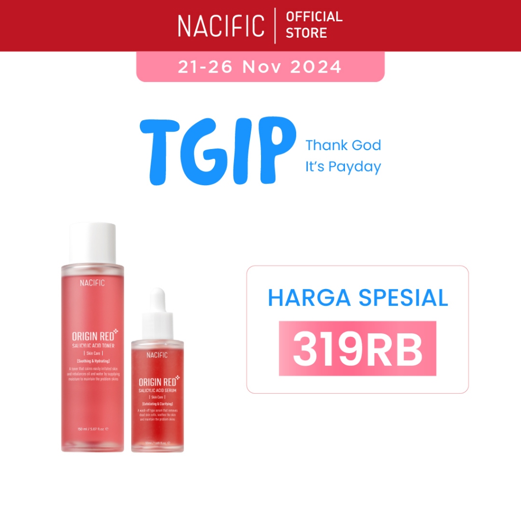 [NACIFIC] Origin Red Salicylic Acid (Serum + Toner)