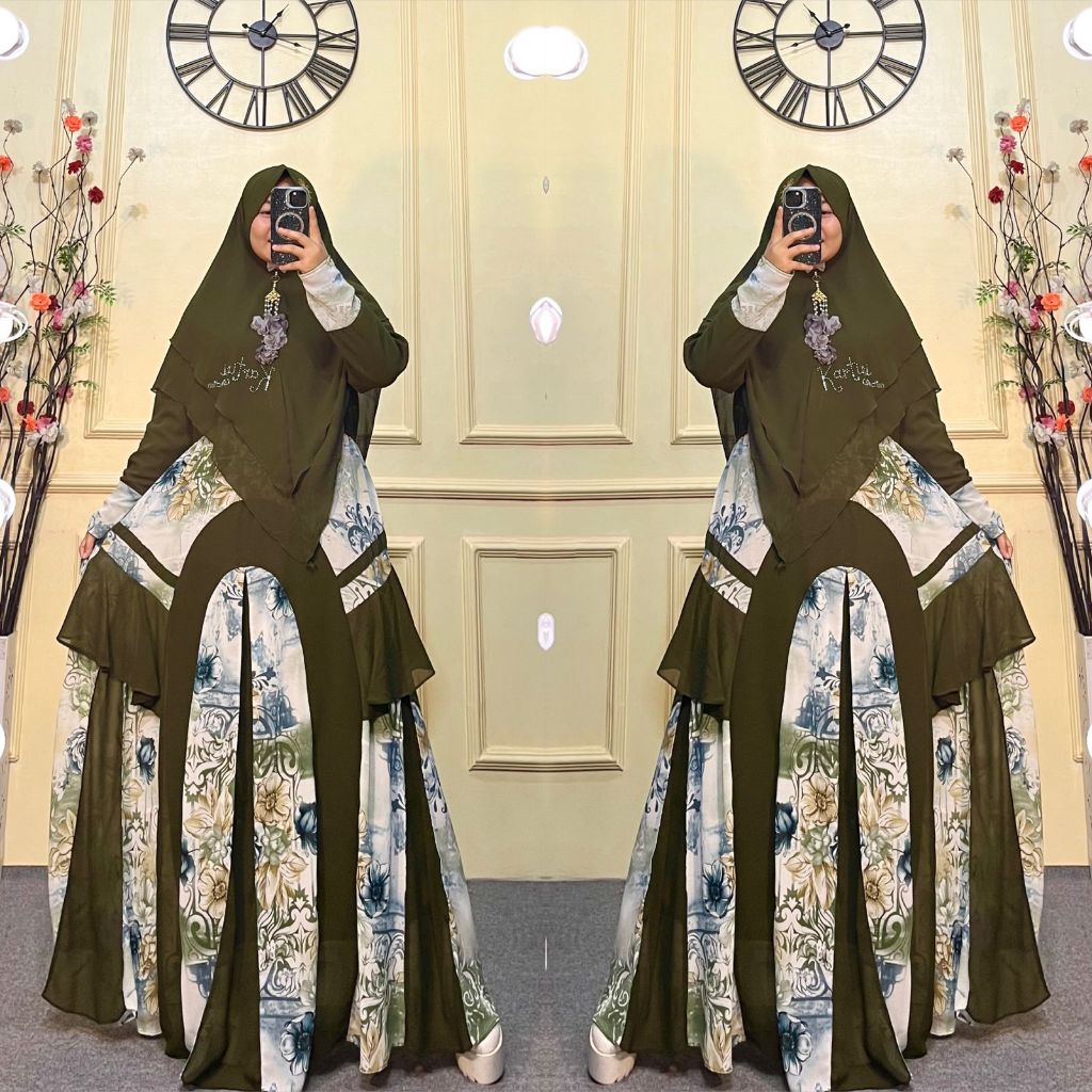 GAMIS CERUTY PRINTING BABYDOLL || DRESS MUSLIM