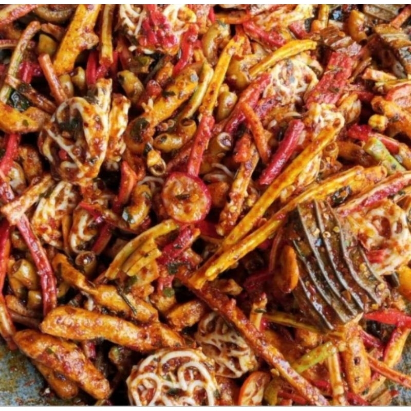 

Seblak Kering Mix pedas daun jeruk