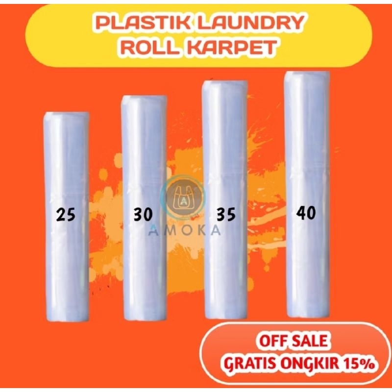 Plastik roll laundry - plastik roll karpet bening UK 30